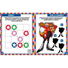 LIVRO ATIVIDADE SONIC MAIS DE 1000 ADESIVOS - CIRANDA CULTURAL - Mamu Kids Store