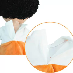 Imagem do JUSTQUNSEEN - BONECO 50CM AFRO JARDINEIRA LARANJA