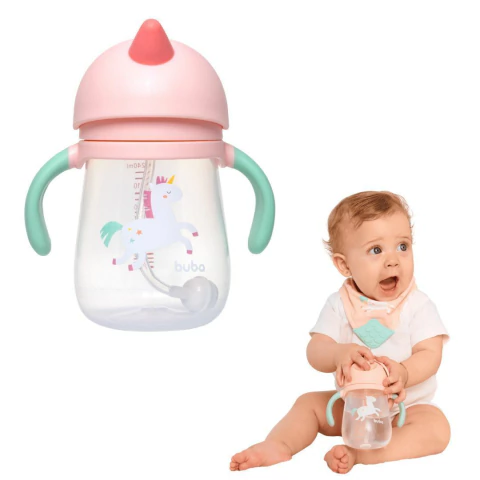 BUBA - COPO COM DISPOSITIVO CANUDO MAGIC UNICÓRNIO