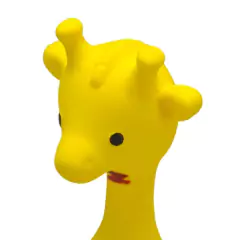 PAIS E FILHOS - MORDEDOR DE LÁTEX GIRAFINHA PINTADA À MÃO - Mamu Kids Store