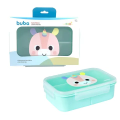 BUBA - BENTO LUNCHBOX COM DIVISÓRIAS BUBA ZOO UNICÓRNIO