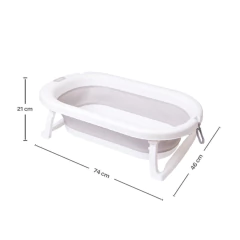 BUBA - BANHEIRA DOBRÁVEL COM SENSOR TÉRMICO - CINZA - comprar online