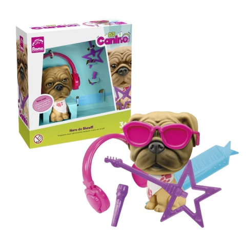 ROMA - BRINQUEDO DJ CANINO CACHORRINHO COM ACESSÓRIOS