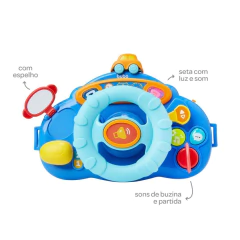 BUBA - VOLANTE MUSICAL COM ESPELHO E SONS DE BUZINA E DE PARTIDA na internet