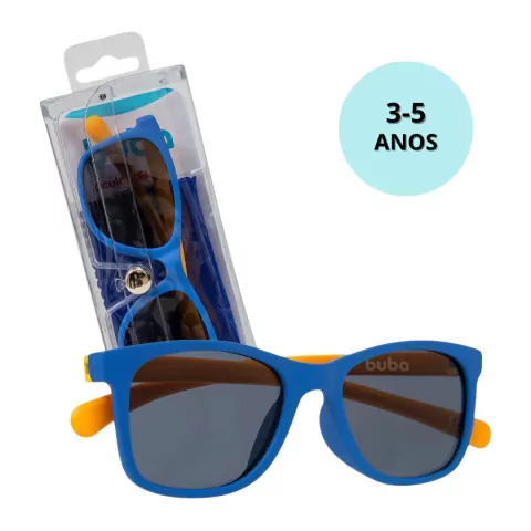 BUBA - ÓCULOS DE SOL FLEXÍVEL COM PROTEÇÃO UVA 3-5 ANOS - AZUL