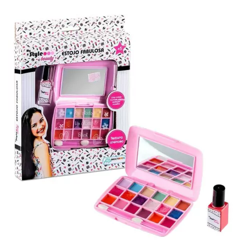 MULTIKIDS - ESTOJO DE MAQUIAGEM MY STYLE BEAUTY FABULOSA