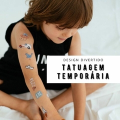 TATUFUN - ROBÔS TATUAGEM TEMPORÁRIA INFANTIL - Mamu Kids Store