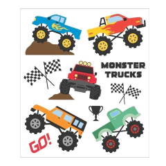 TATUFUN - MONSTER TRUCKS TATUAGEM TEMPORÁRIA INFANTIL