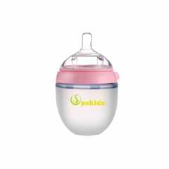 PEKIDS - MAMADEIRA ANTICÓLICA DE SILICONE FLEXÍVEL 150ML - ROSA