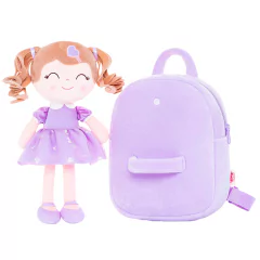 GLOVELEYA - MOCHILA COM BONECA PRINCESA - LILÁS