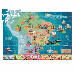 TOYSTER - QUEBRA-CABEÇA EDUCATIVO - HISTÓRIA DO BRASIL - 120 PEÇAS - Mamu Kids Store