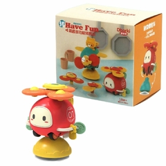 FIDGET SPINNER AVIÃOZINHO COM VENTOSA