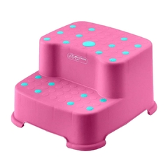 MULTIKIDS - ESCADINHA INFANTIL UP N' DOWN COM 2 DEGRAUS ROSA na internet