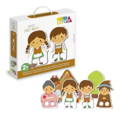 BABEBI - DEDOCHES JOÃO E MARIA COM CENÁRIO EM MADEIRA