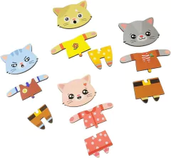 BABEBI - JOGO DIDÁTICO FAMÍLIA GATINHOS EXPRESSÕES 3 ANOS - Mamu Kids Store