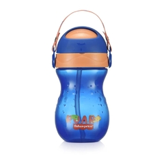 FISHER PRICE - COPO COM CANUDO PLAYFUL 360ML - AZUL