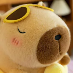 PELÚCIA CAPIVARA 25CM - BÓIA AMARELA - loja online