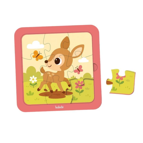 BABEBI - QUEBRA-CABEÇAS 09 PEÇAS ANIMAIS - BAMBI