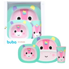BUBA - KIT REFEIÇÃO BUBAZOO UNICÓRNIO - 3 UNIDADES