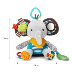 MORDEDOR TEXTURAS EM PELÚCIA MONTESSORI - ELEFANTE - 26CM - comprar online