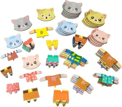 BABEBI - JOGO DIDÁTICO FAMÍLIA GATINHOS EXPRESSÕES 3 ANOS - loja online