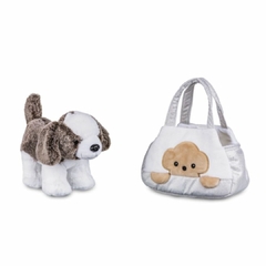 MULTIKIDS - BOLSA COM PELÚCIA CUTIE CACHORRO PRATA na internet