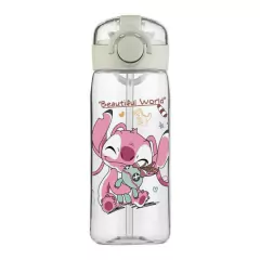 GARRAFA COM TRAVA ANTIVAZAMENTO LILO E STITCH 400 ML - ANGEL