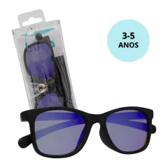 BUBA - ÓCULOS DE SOL FLEXÍVEL COM PROTEÇÃO UVA 3-5 ANOS - PRETO