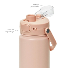BUBA - COPO TÉRMICO PAREDE DUPLA 600ML - BEGE - Mamu Kids Store