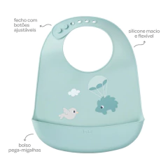 BUBA - BABADOR DE SILICONE COM PEGA-MIGALHAS CLOUDY - VERDE na internet