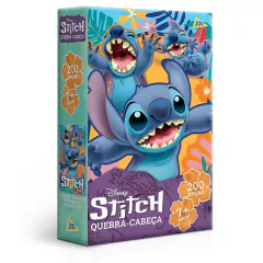 TOYSTER - QUEBRA CABEÇA 200 PEÇAS - STITCH DISNEY OFICIAL - Mamu Kids Store