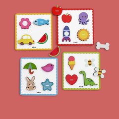 BABEBI - TOQUE E ENCONTRE JOGO EDUCATIVO DE MADEIRA 3 ANOS - comprar online