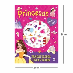 CIRANDA CULTURAL - PRINCESAS PASSATEMPOS ENCANTADAS LIVRO COM ADESIVOS - comprar online