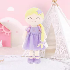 GLOVELEYA - BONECA 40CM PRINCESA ENCANTADA - RAPUNZEL COM SACOLA na internet