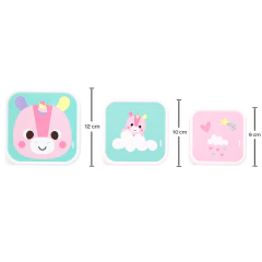 BUBA - KIT 3 POTINHOS BUBA ZOO UNICÓRNIO - comprar online