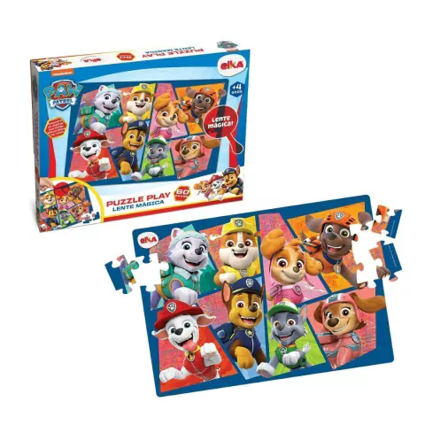 ELKA - QUEBRA CABEÇA COM LENTE MÁGICA PATRULHA CANINA 60PEÇAS