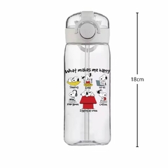 GARRAFA COM TRAVA ANTIVAZAMENTO SNOPPY WHATS MAKE HAPPY 400ML - comprar online