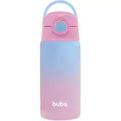 Imagem do BUBA - COPO TÉRMICO INOX PAREDE DUPLA C/ CANUDO TIE DYE 400ML ROSA