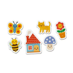 BABEBI - PRIMEIRO QUEBRA-CABEÇA JARDIM EM MADEIRA - Mamu Kids Store