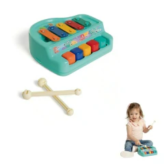 TATETI - MINI PIANO COM 2 BAQUETAS BRINQUEDO MUSICAL