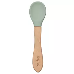 BUBA - COLHER DE SILICONE E BAMBU - VERDE na internet