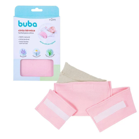 BUBA - CINTA TÉRMICA HERBAL PARA CÓLICA ROSA