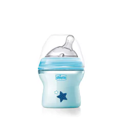 CHICCO - KIT 2 MAMADEIRAS STEP UP 150ML E 330ML AZUL - Mamu Kids Store