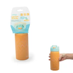 CLINGO - GARRAFA DE ALUMÍNIO FRESH NEUTRO 580ML - LARANJA