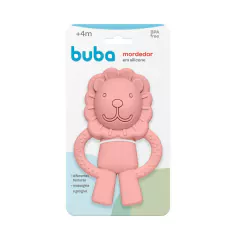 BUBA - MORDEDOR EM SILICONE DIFERENTES TEXTURAS LEÃOZINHO - ROSA na internet