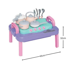 MERCOTOYS - MESINHA PLAYSET DE COZINHA BABY CHARMOSA - ROSA - comprar online