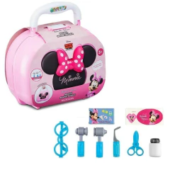 MULTIKIDS - MALETA DISNEY MINNIE MÉDICA COM 7 ACESSÓRIOS