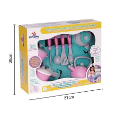 MERCOTOYS - JOGO DE PANELINHAS BABY GOURMET ROSA - comprar online