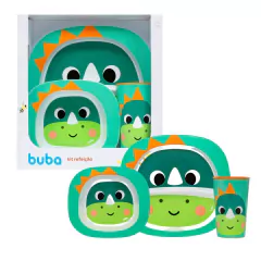 BUBA - KIT REFEICAO BUBAZOO DINO - 3 UNIDADES