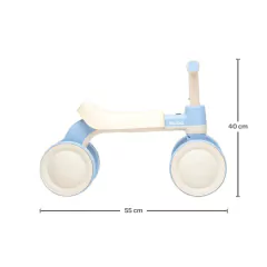 BUBA - BICICLETA DE EQUILÍBRIO 4 RODAS COM SOM AZUL +12M - comprar online
